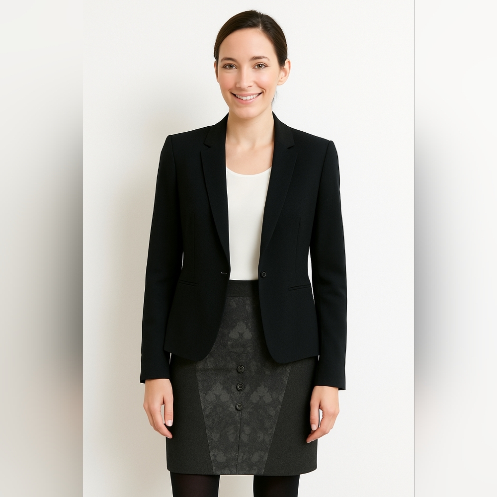 🇨🇦 Annie 50 Black Knee-Length Pencil Skirt Perfect for Office Days
